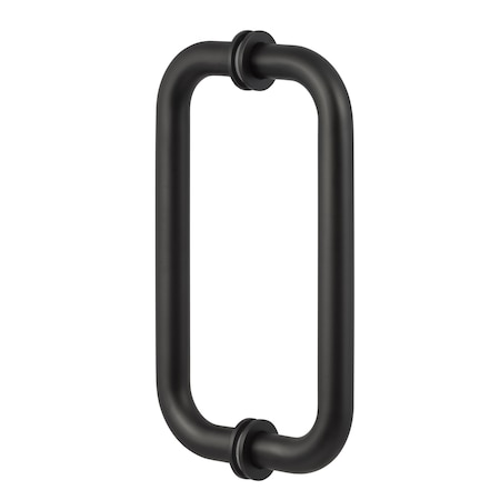 Sure-Loc Hardware Sure-Loc Hardware Shower Door Handle, C Shape, 2-Sided, Flat Black SHR-1 FBL